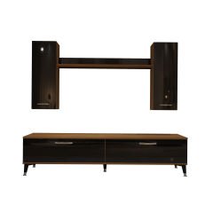 Decoraktiv Eko 7 Slm Std Silver Tv Ünitesi Tv Sehpası Ceviz - Siyah