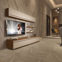 Decoraktiv Eko 5 Mdf Std Tv Ünitesi Tv Sehpası Ceviz - Beyaz