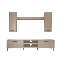 Decoraktiv Eko 7 Slm Dvd Silver Tv Ünitesi Tv Sehpası Parlak Beyaz