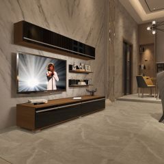 Decoraktiv Eko 5 Mdf Std Tv Ünitesi Tv Sehpası Ceviz - Siyah