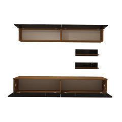 Decoraktiv Eko 5 Mdf Std Tv Ünitesi Tv Sehpası Ceviz - Siyah