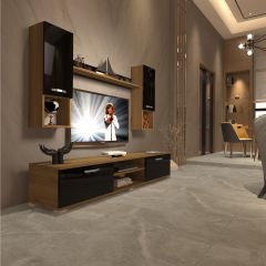 Decoraktiv Eko 5DA Mdf Dvd Tv Ünitesi Tv Sehpası Pera - Siyah