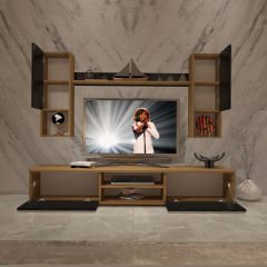 Decoraktiv Eko 5DA Mdf Dvd Tv Ünitesi Tv Sehpası Pera - Siyah