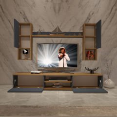 Decoraktiv Eko 5DA Mdf Dvd Tv Ünitesi Tv Sehpası Pera - Antrasit