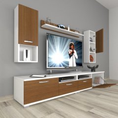 Decoraktiv Eko 5220DA Slm Tv Ünitesi Tv Sehpası Beyaz - Ceviz