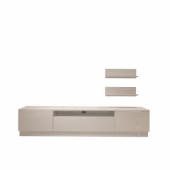 Decoraktiv Trio 4S Mdf Tv Ünitesi Tv Sehpası Parlak Beyaz