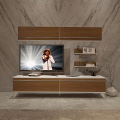 Decoraktiv Eko 5 Mdf Std Retro Tv Ünitesi Tv Sehpası Beyaz - Ceviz