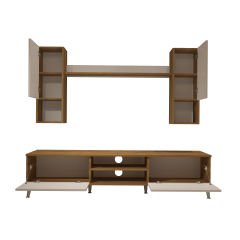 Decoraktiv Eko 5DA Mdf Dvd Silver Tv Ünitesi Tv Sehpası Pera - Beyaz