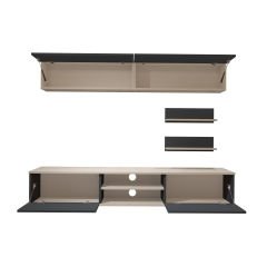 Decoraktiv Eko 5 Mdf Dvd Tv Ünitesi Tv Sehpası Beyaz - Antrasit