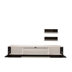 Decoraktiv Trio 4S Mdf Tv Ünitesi Tv Sehpası Beyaz - Siyah