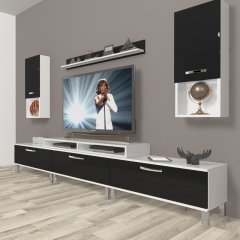 Decoraktiv Ekoflex 270da Mdf Krom Ayaklı Tv Ünitesi Tv Sehpası