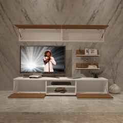 Decoraktiv Eko 5 Mdf Dvd Tv Ünitesi Tv Sehpası Beyaz - Ceviz