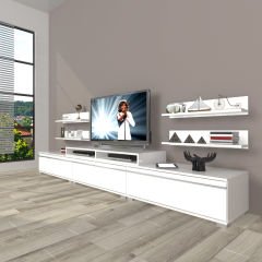 Decoraktiv Ekoflex 270r Mdf Tv Ünitesi Tv Sehpası Parlak Beyaz
