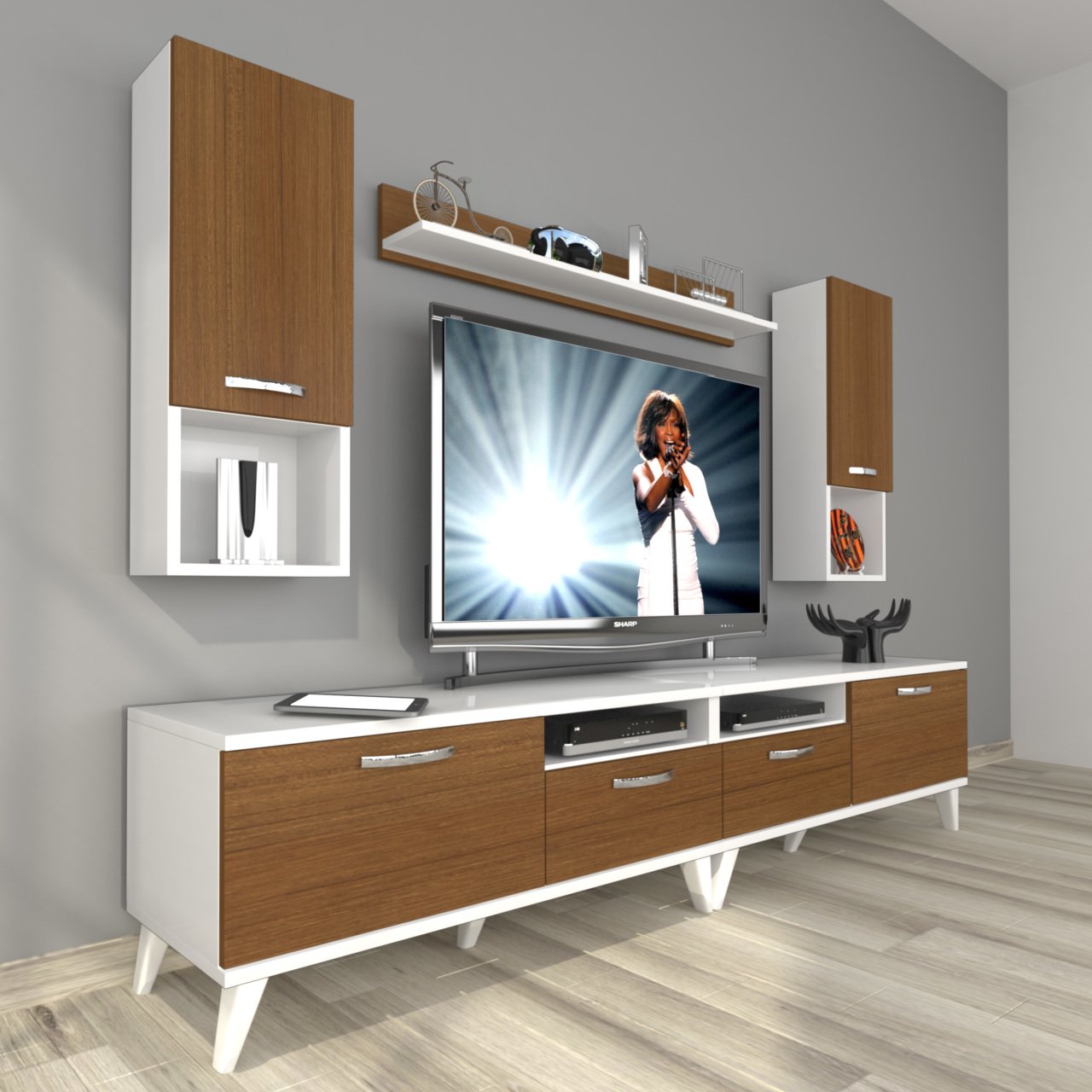 Decoraktiv Eko 5220DA Slm Retro Tv Ünitesi Tv Sehpası
