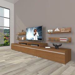 Decoraktiv Ekoflex 270r Mdf Tv Ünitesi Tv Sehpası Ceviz