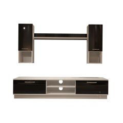 Decoraktiv Eko 5DAB Mdf Dvd Tv Ünitesi Tv Sehpası Beyaz - Siyah