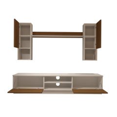 Decoraktiv Eko 5DAB Mdf Dvd Tv Ünitesi Tv Sehpası Beyaz - Ceviz