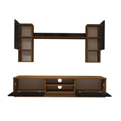 Decoraktiv Eko 5DAB Mdf Dvd Tv Ünitesi Tv Sehpası Ceviz - Siyah