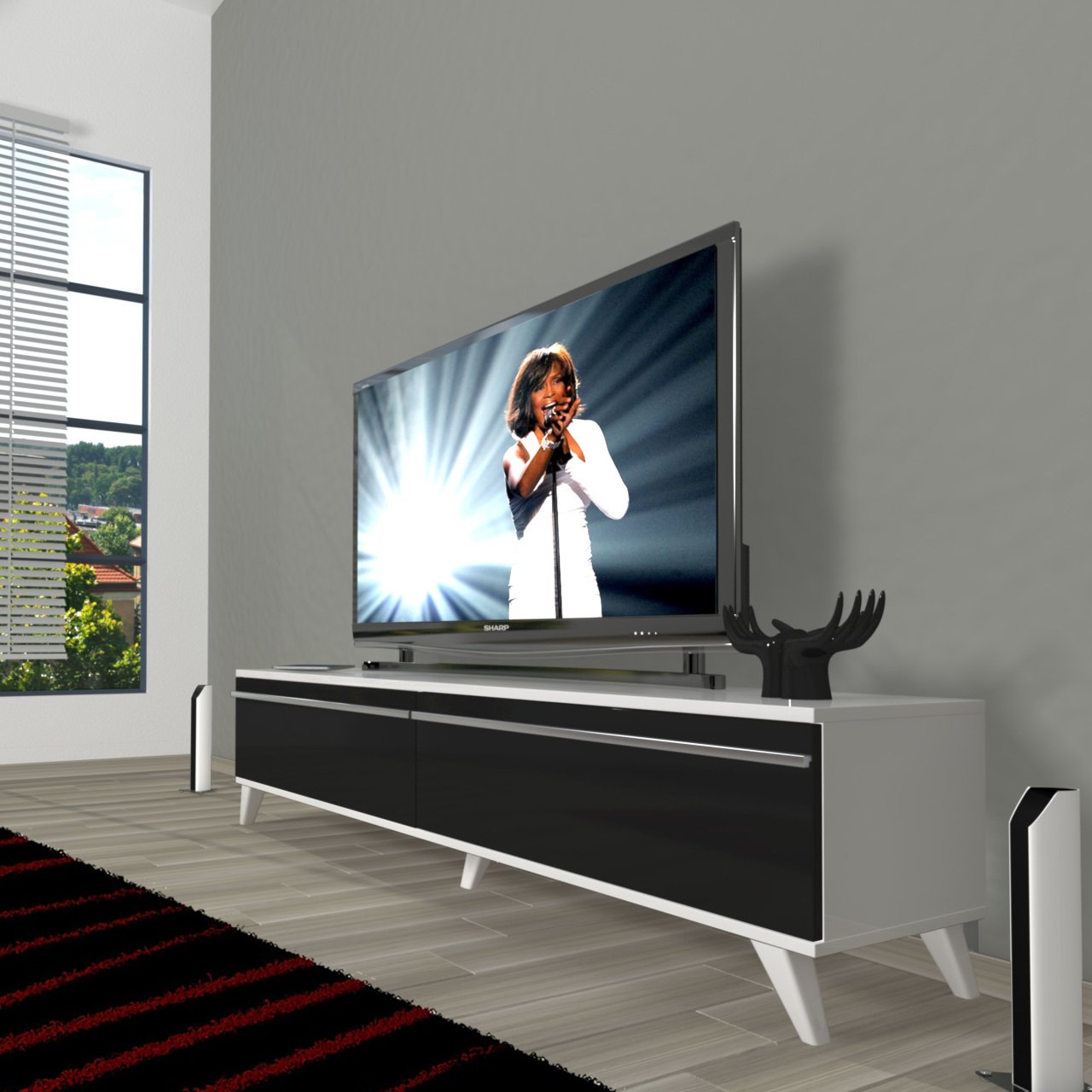 Decoraktiv Eko 140T Mdf Retro Tv Ünitesi Tv Sehpası