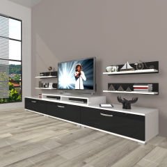 Decoraktiv Ekoflex 270r Slm Tv Ünitesi Tv Sehpası Beyaz - Siyah