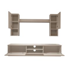 Decoraktiv Eko 5DAB Slm Dvd Tv Ünitesi Tv Sehpası Parlak Beyaz