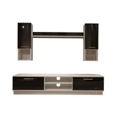 Decoraktiv Eko 5DAB Slm Dvd Tv Ünitesi Tv Sehpası Beyaz - Siyah