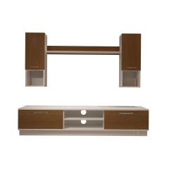 Decoraktiv Eko 5DAB Slm Dvd Tv Ünitesi Tv Sehpası Beyaz - Ceviz