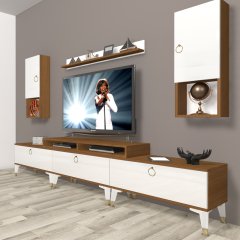 Decoraktiv Ekoflex 270da Mdf Gold Tv Ünitesi Tv Sehpası