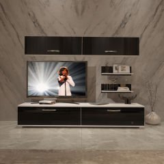 Decoraktiv Eko 5 Slm Std Tv Ünitesi Tv Sehpası Beyaz - Siyah