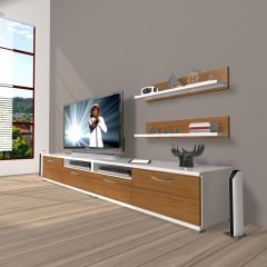 Decoraktiv Eko 200r Mdf Tv Ünitesi Tv Sehpası Beyaz - Ceviz