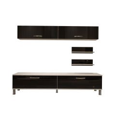 Decoraktiv Eko 5 Slm Std Krom Ayaklı Tv Ünitesi Tv Sehpası Beyaz - Siyah