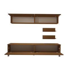 Decoraktiv Eko 5 Slm Std Krom Ayaklı Tv Ünitesi Tv Sehpası Ceviz