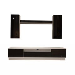 Decoraktiv Trio 5DS Mdf Tv Ünitesi Tv Sehpası Beyaz - Siyah