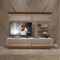 Decoraktiv Eko 5 Slm Std Retro Tv Ünitesi Tv Sehpası Beyaz - Ceviz
