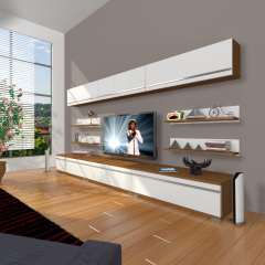 Decoraktiv Eko 8Y Mdf Tv Ünitesi Tv Sehpası Ceviz - Antrasit