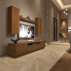 Decoraktiv Trio 5DS Mdf Tv Ünitesi Tv Sehpası Ceviz