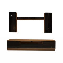 Decoraktiv Trio 5DS Mdf Tv Ünitesi Tv Sehpası Ceviz - Siyah