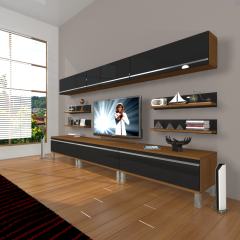 Decoraktiv Eko 8Y Mdf Krom Ayaklı Tv Ünitesi Tv Sehpası
