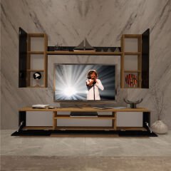Decoraktiv Trio 5DS Mdf Tv Ünitesi Tv Sehpası Pera - Siyah