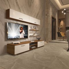 Decoraktiv Eko 5 Slm Dvd Tv Ünitesi Tv Sehpası Ceviz - Beyaz