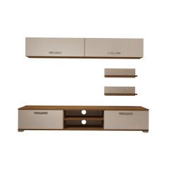 Decoraktiv Eko 5 Slm Dvd Tv Ünitesi Tv Sehpası Ceviz - Beyaz