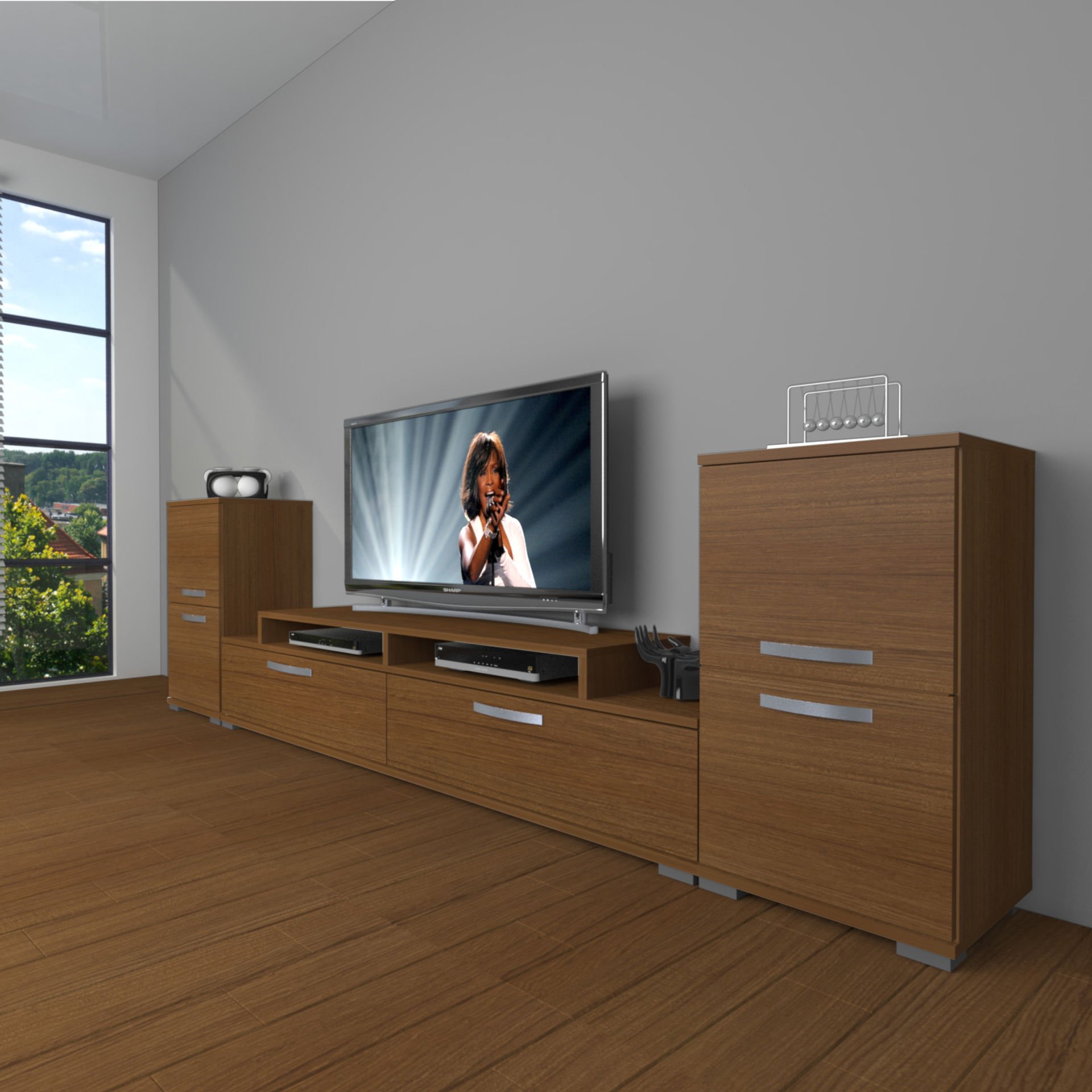 Decoraktiv Ekoflex On2 Slm Tv Ünitesi Tv Sehpası Ceviz