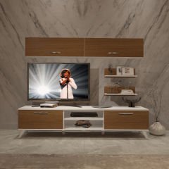 Decoraktiv Eko 5 Slm Dvd Retro Tv Ünitesi Tv Sehpası Beyaz - Ceviz