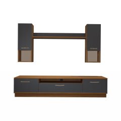 Decoraktiv Trio 5DA Mdf Tv Ünitesi Tv Sehpası Ceviz - Antrasit