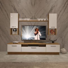 Decoraktiv Trio 5DA Mdf Tv Ünitesi Tv Sehpası Pera - Beyaz