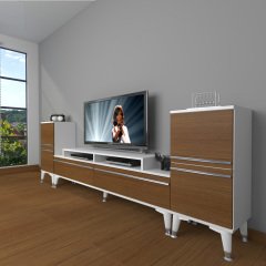 Decoraktiv Ekoflex On2 Mdf Silver Tv Ünitesi Tv Sehpası