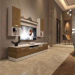 Decoraktiv Trio 5DA Mdf Tv Ünitesi Tv Sehpası Beyaz - Pera