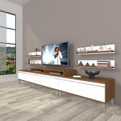 Decoraktiv Ekoflex 270r Mdf Krom Ayaklı Tv Ünitesi Tv Sehpası