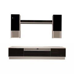Decoraktiv Trio 5DAS Mdf Tv Ünitesi Tv Sehpası Beyaz - Siyah