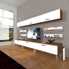 Decoraktiv Eko 8Y Slm Krom Ayaklı Tv Ünitesi Tv Sehpası